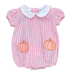 Lulu Bebe Pumpkin Embroidered Dress
