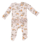 Angel Dear 2 Way Zipper Footie- Baby Fox