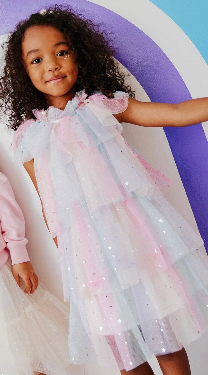 Lola & The Boys Sunset Stars Tulle Dress