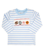 Delaney Smocked Sports Tee