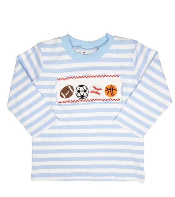 Delaney Smocked Sports Tee