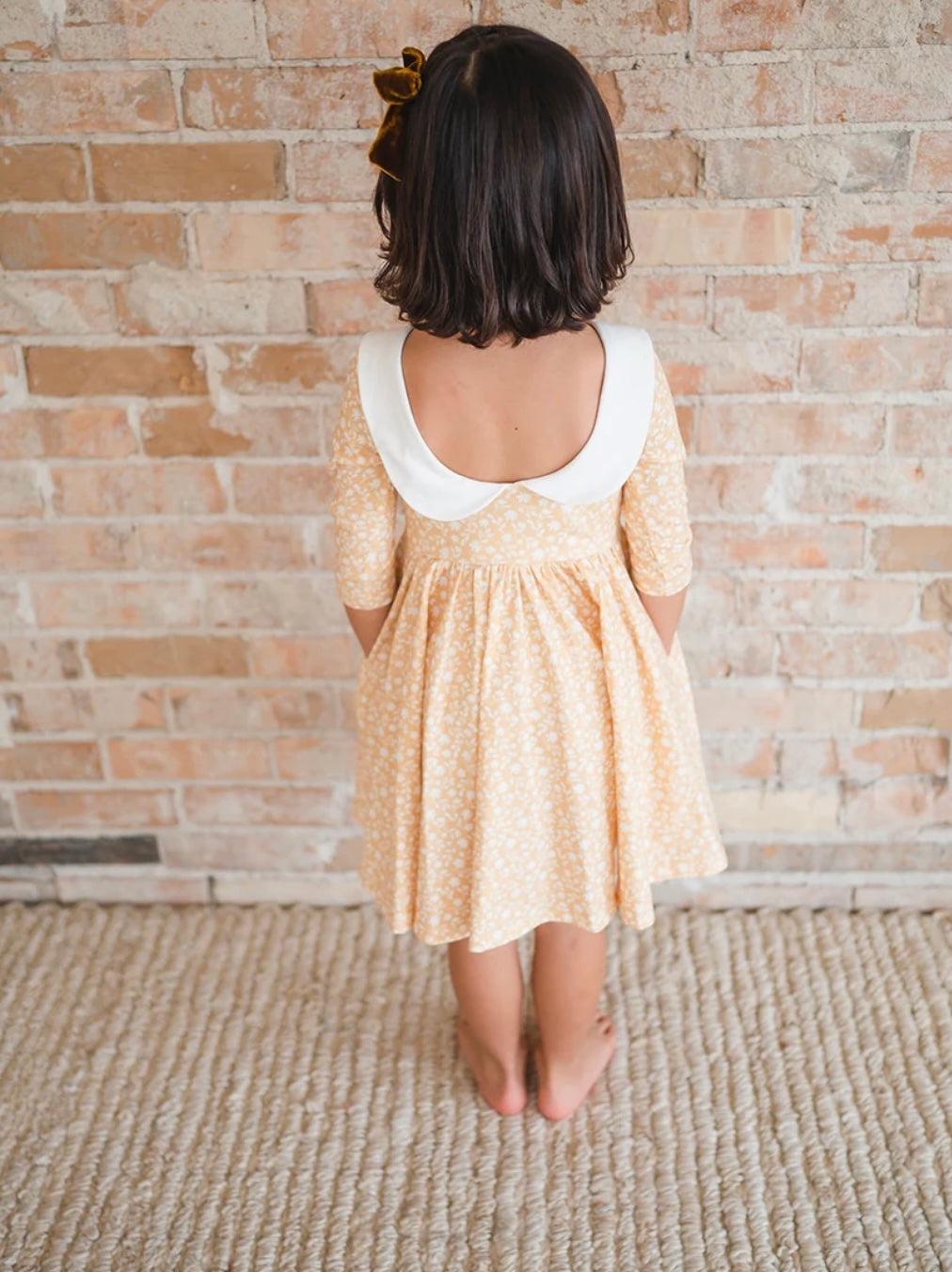 Rubina Twirl Dress- Custard Floral