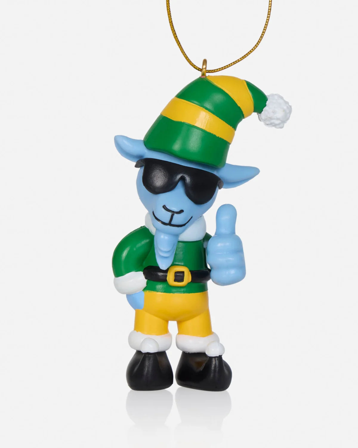 Goat USA Christmas Ornament-Elf Thumbs Up