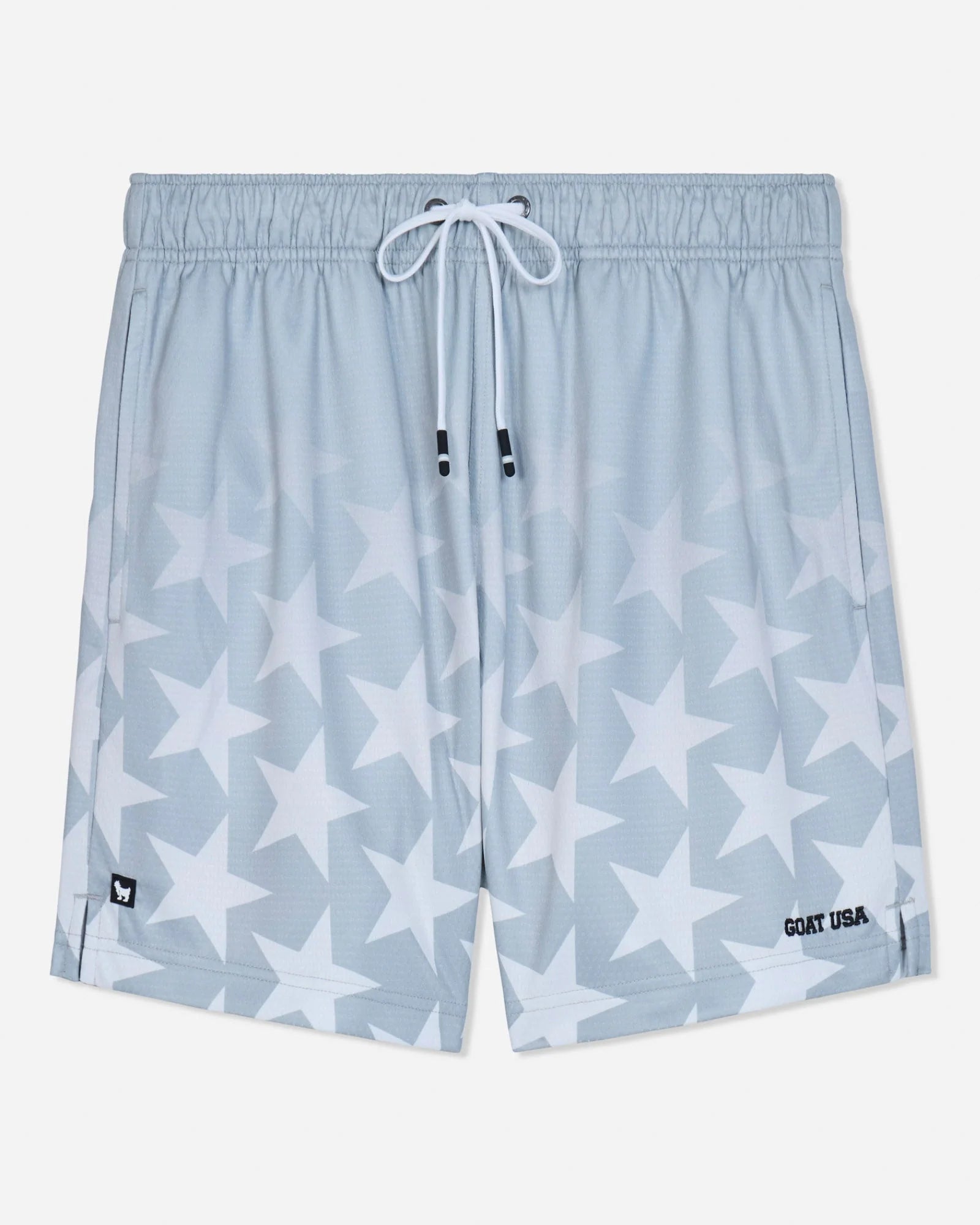 GOAT USA Star Ombre White Mesh Shorts