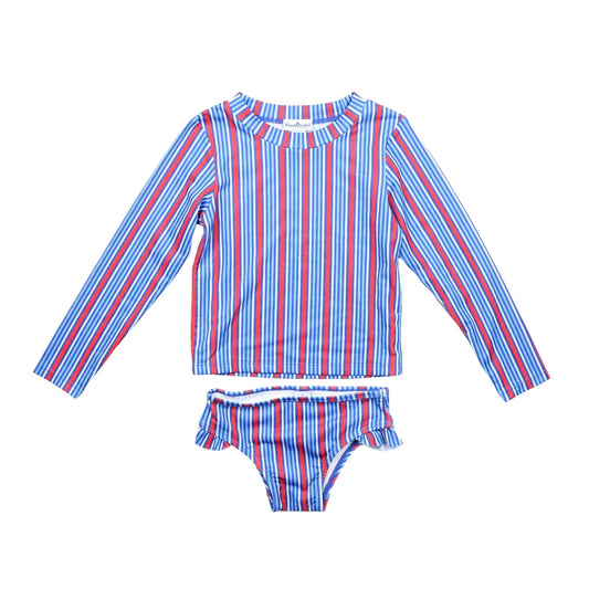 Blue Quail Girls Liberty Stripe Swimsuit