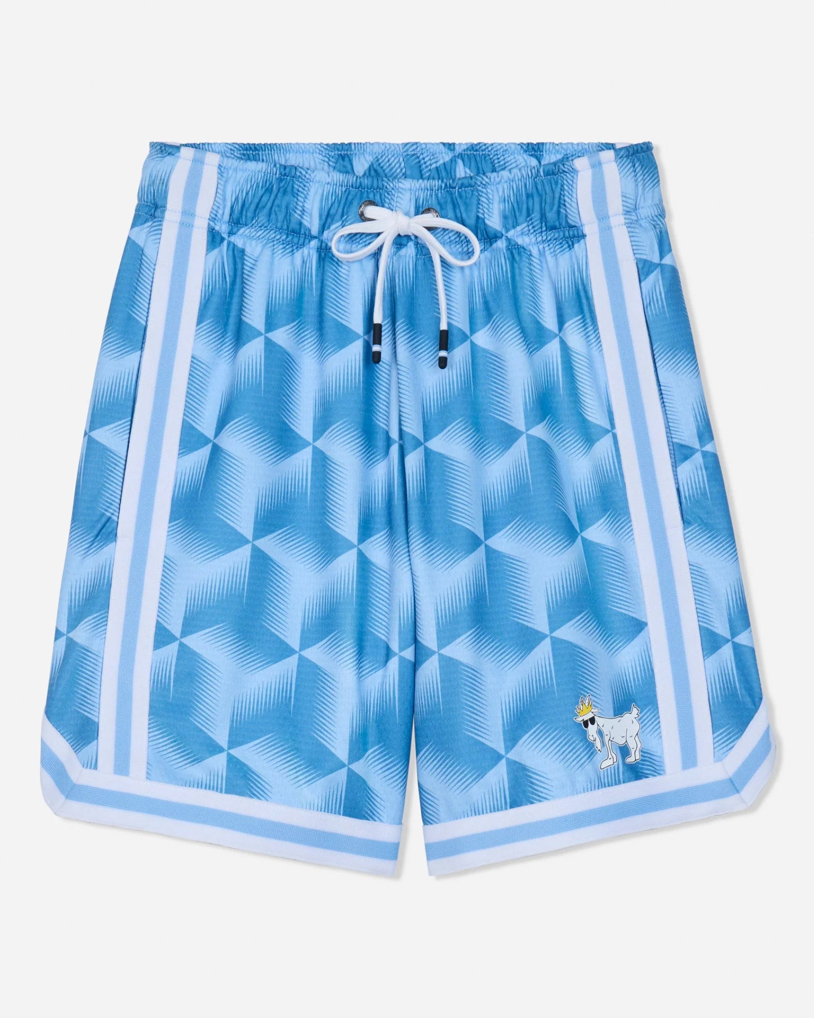 GOAT USA Geo Carolina Blue Mesh Shorts