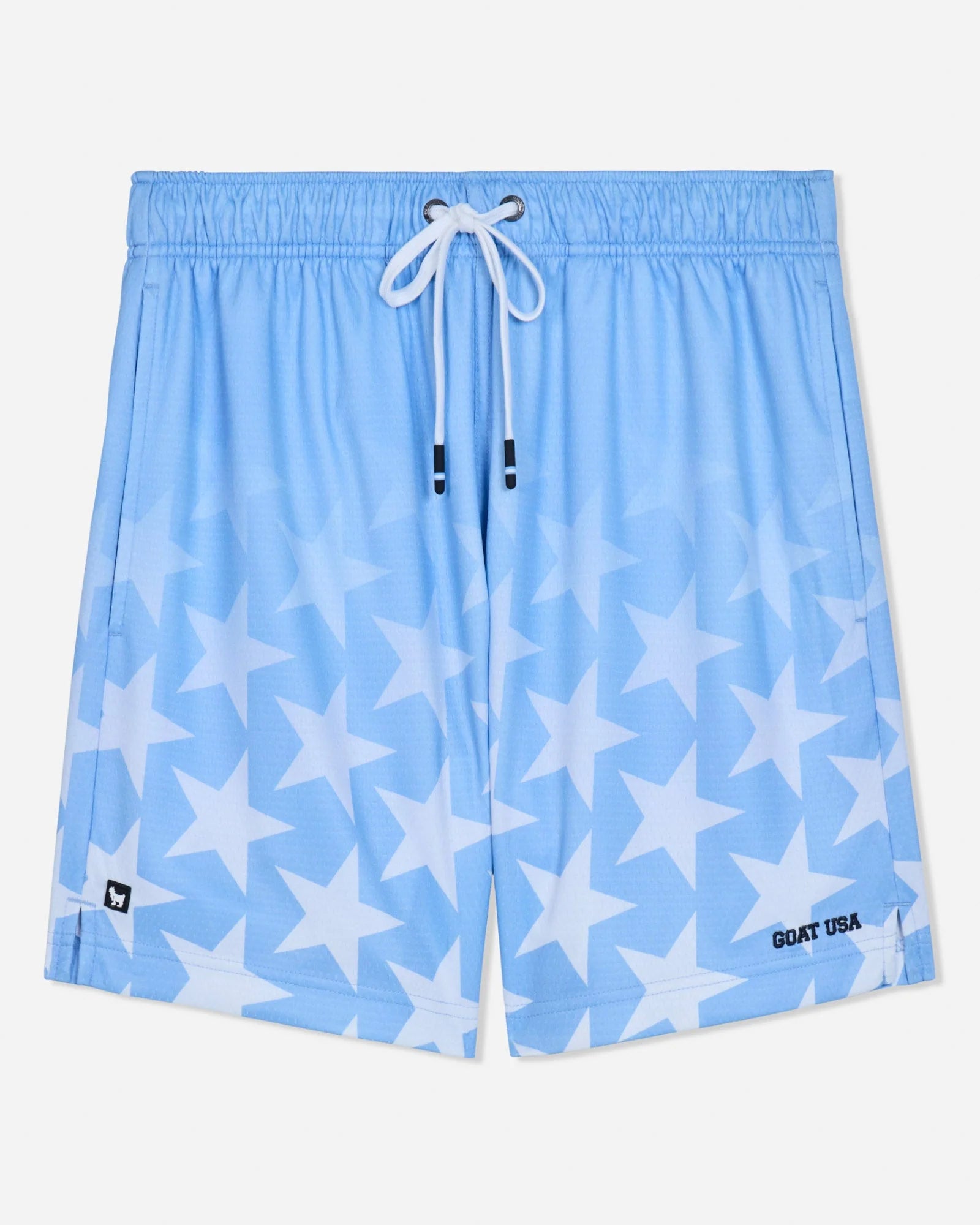 GOAT USA Star Ombre Carolina Blue Mesh Shorts