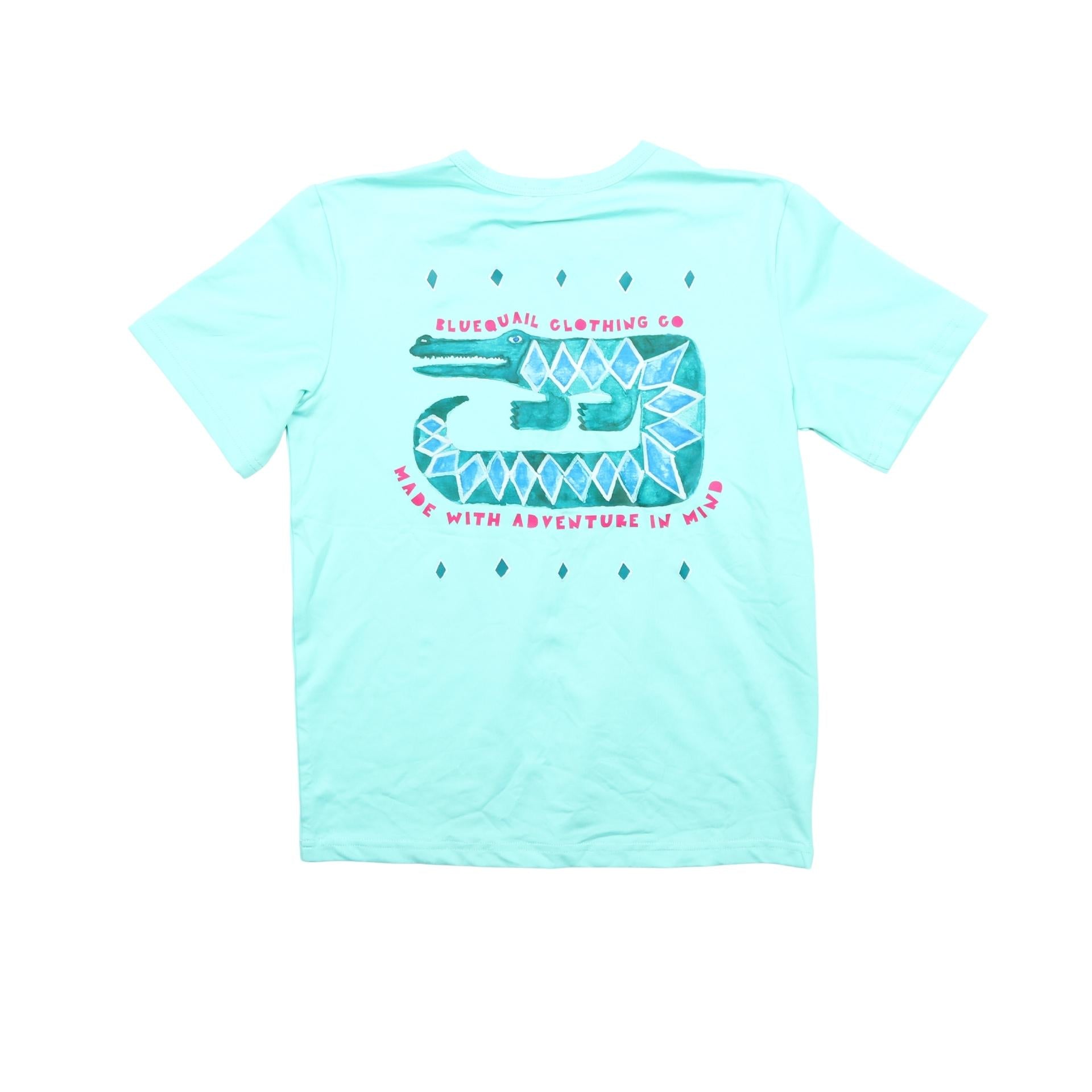 Blue Quail Performance Tee- Alligator