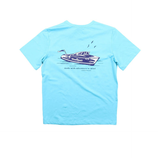 Blue Quail Performance Tee- Speedboat