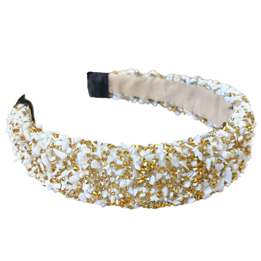 Headbands for Hope- All That Glitters- Cream & Gold