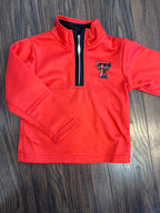 Vive la fete Texas tech raiders red fleece long sleeve pull over