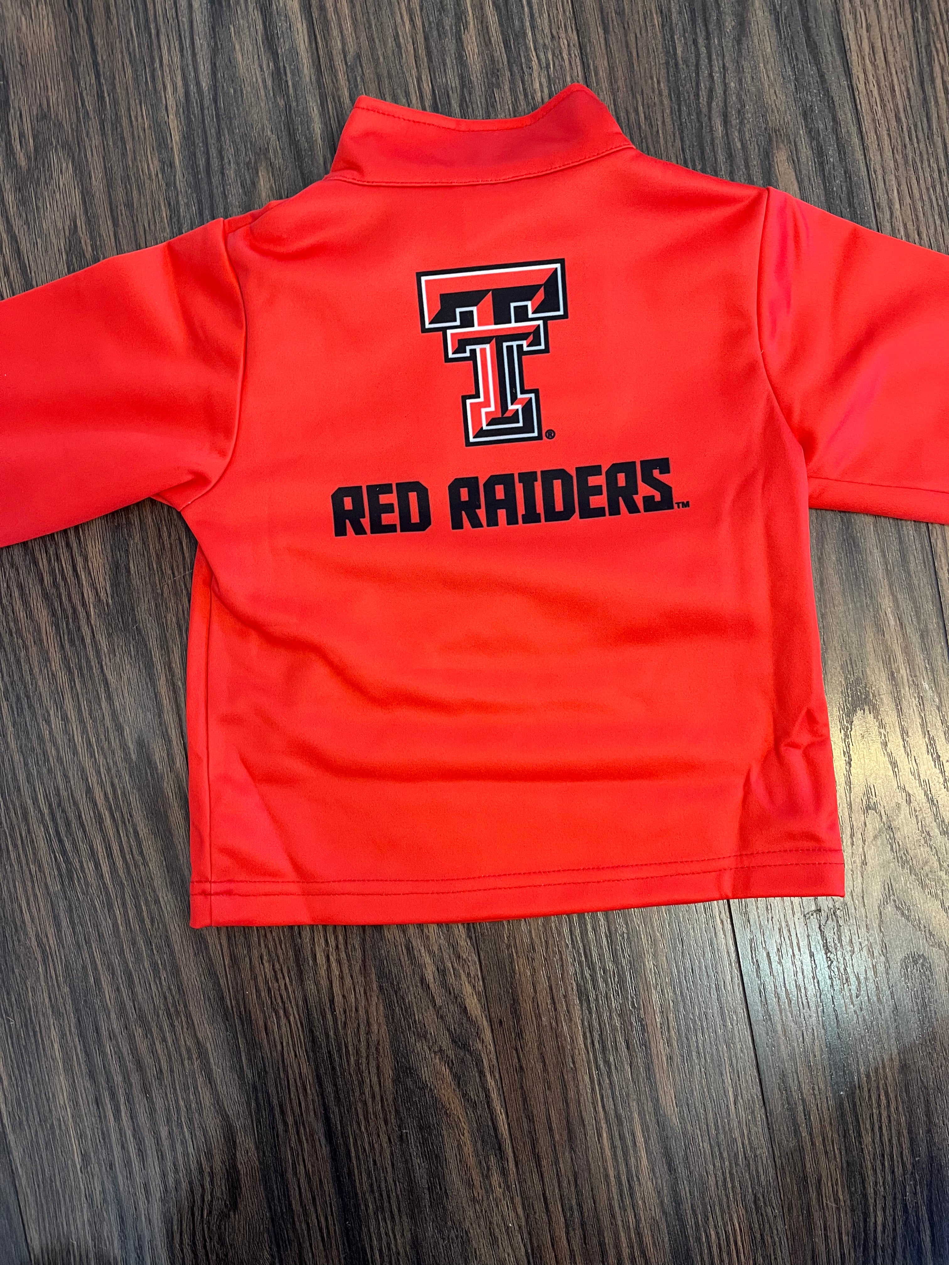 Vive la fete Texas tech raiders red fleece long sleeve pull over