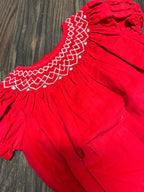 Charming Little One Fancy Red Zoe Dress/Bubble