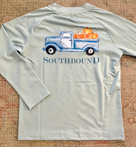 Pumpkin Truck Long Sleeve Performance Tee