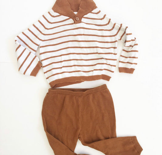 Angel Dear Striped Knit Sweater and Pants
