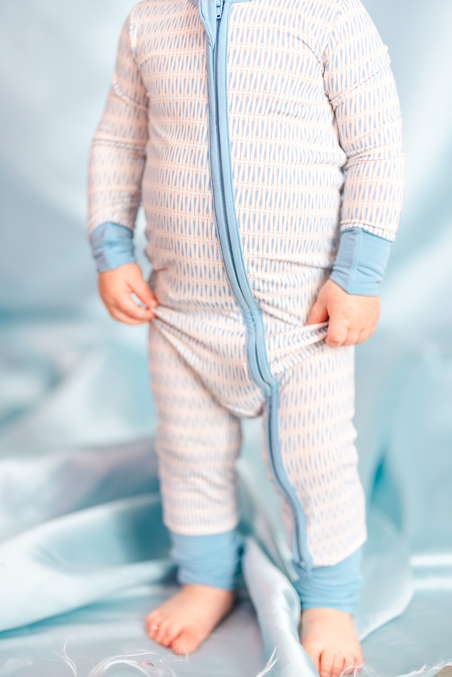 Hollis Baker Zipper Pjs Baseball