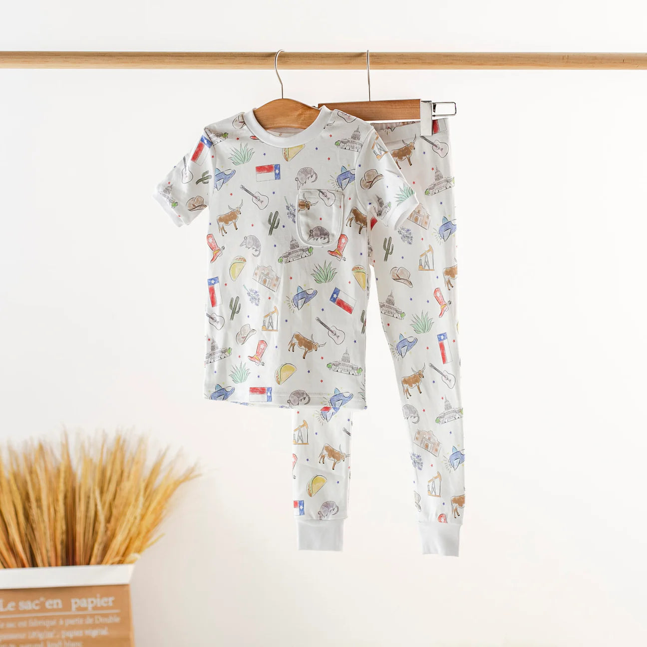 Texas Kids Organic Cotton Pajama Set