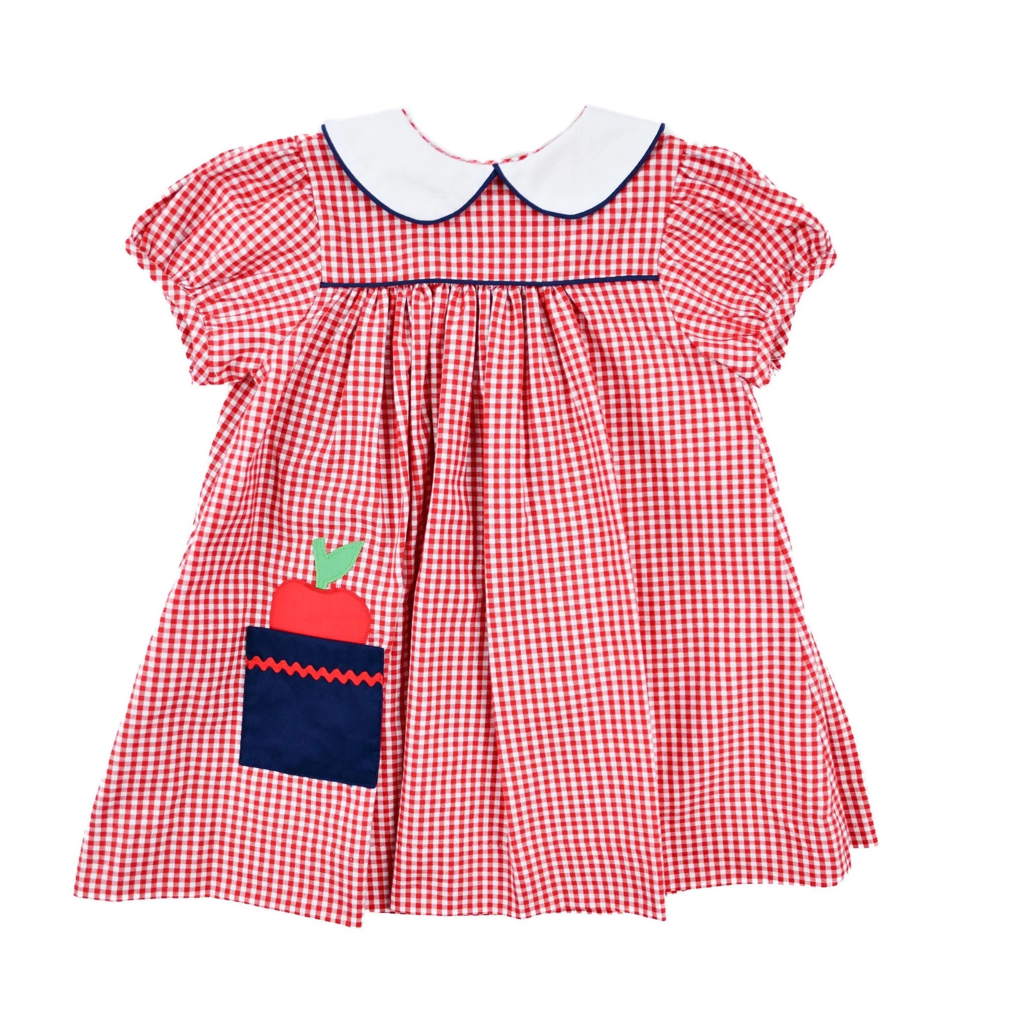 Funtasia Too Short Sleeve Apple Pocket Dress