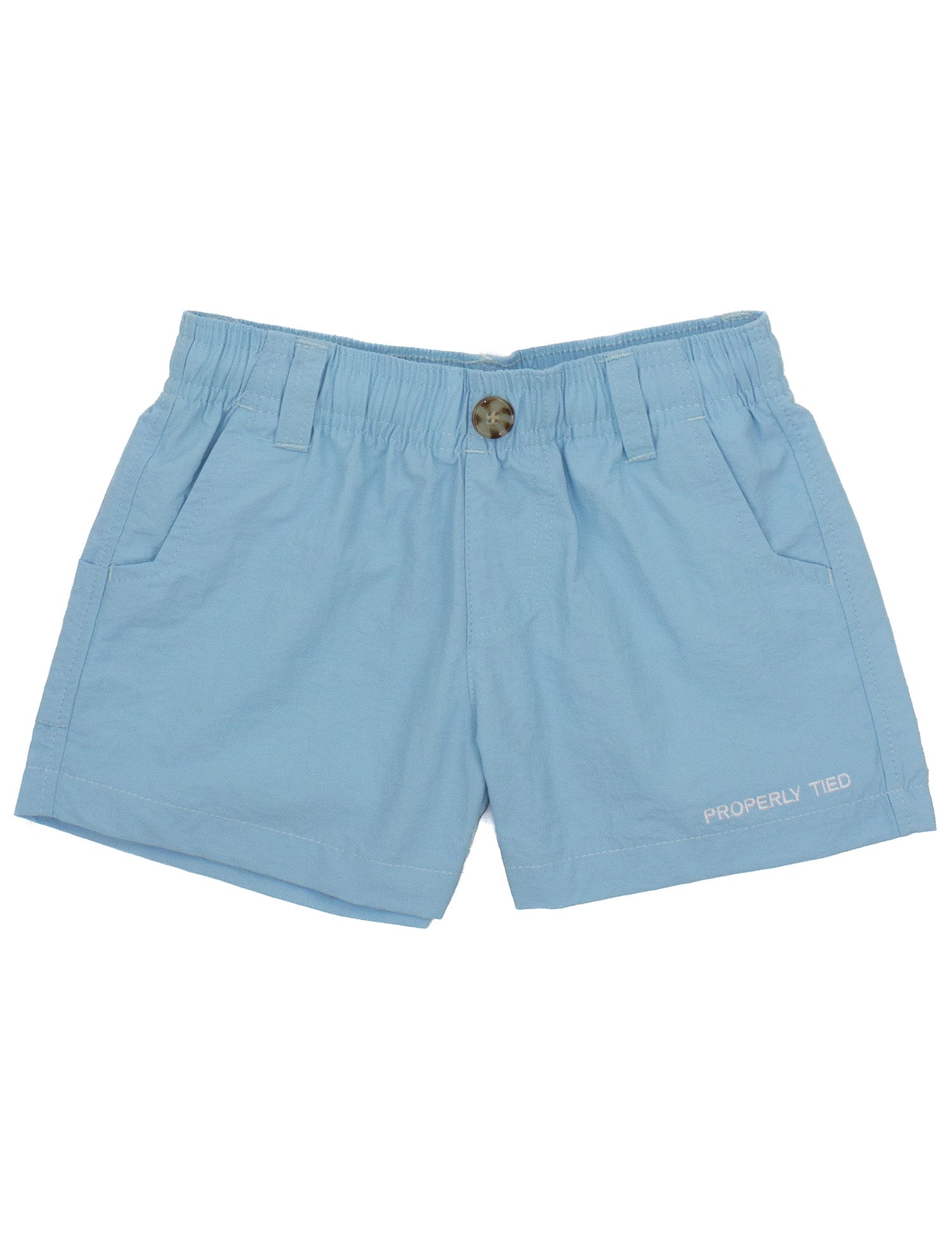 Properly Tied Boys Mallard Shorts - Aqua