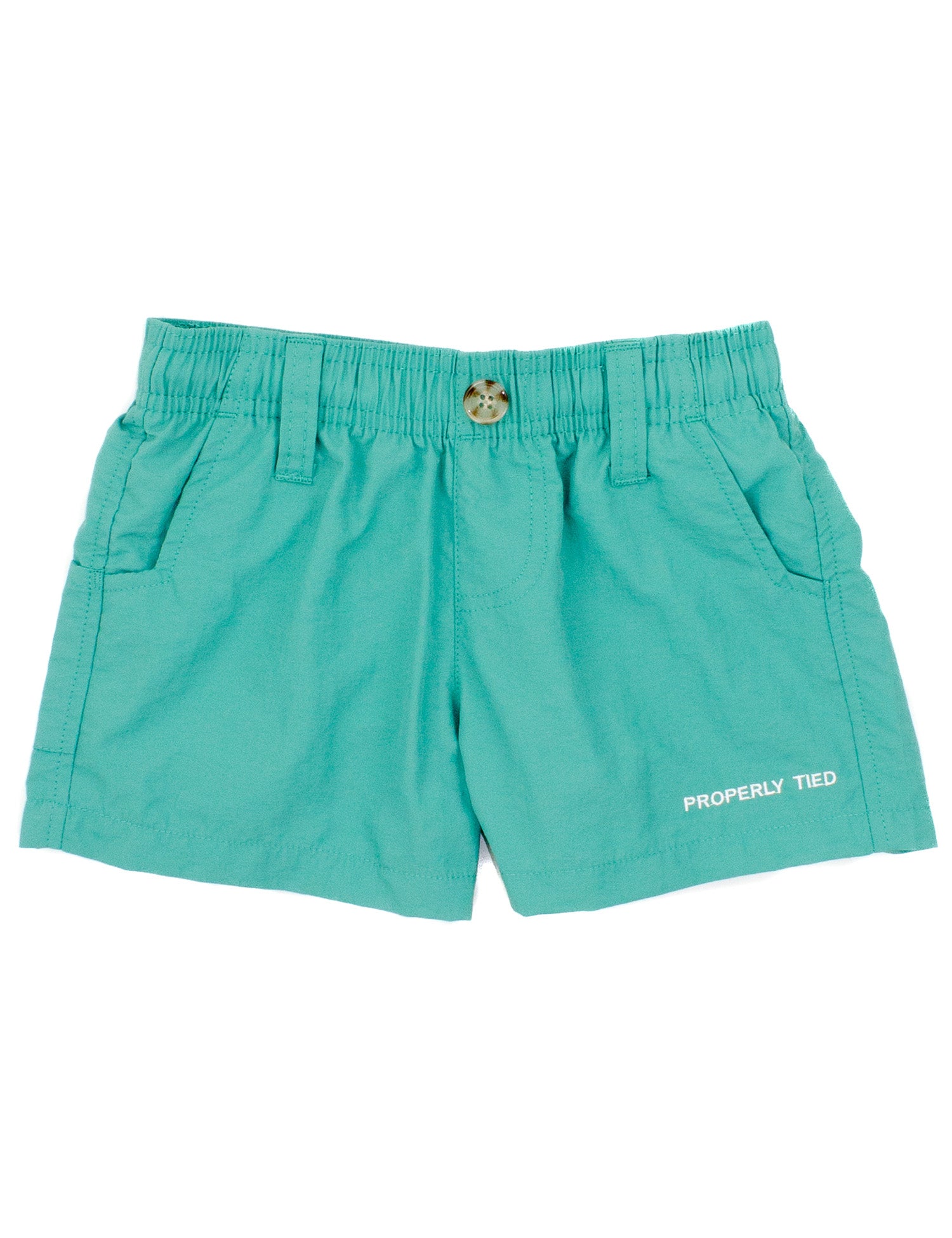 Properly Tied Boys Mallard Shorts - Soft Green