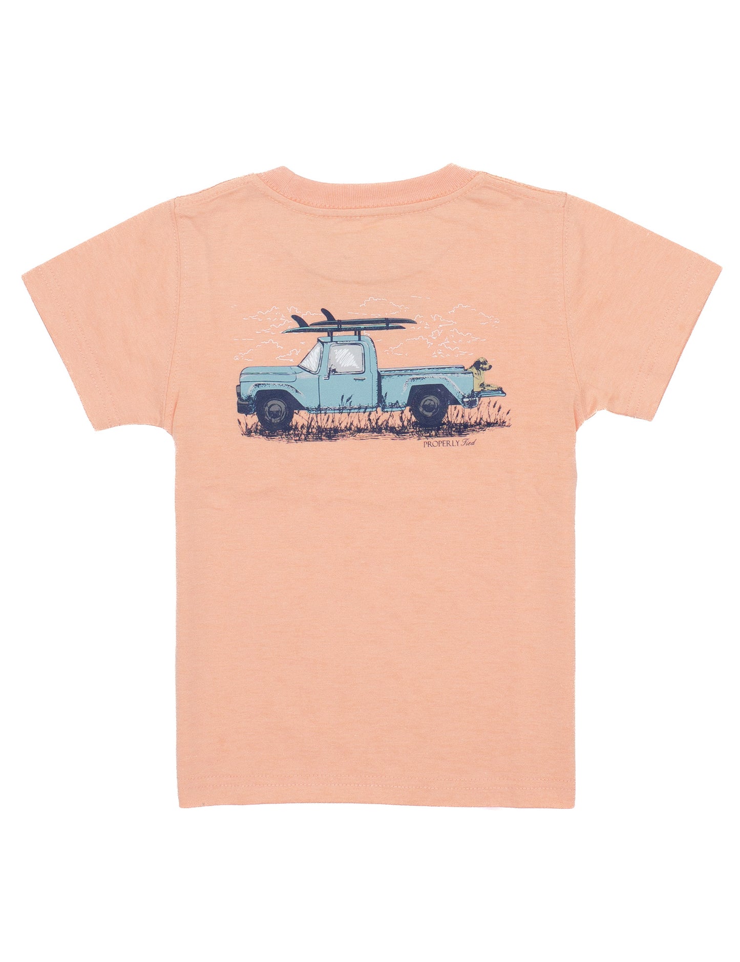 Properly Tied Tee- Beach Bound/Melon