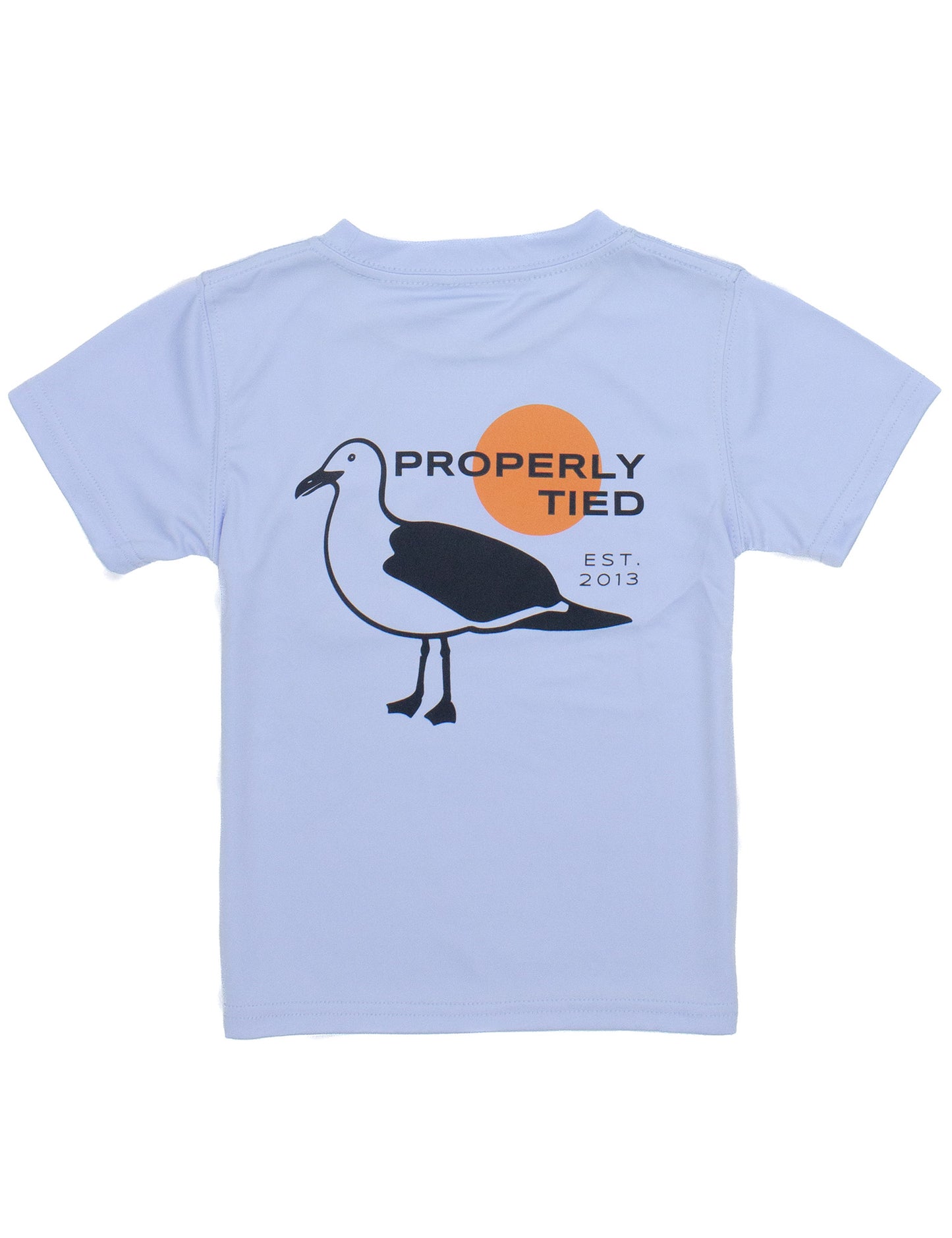 Properly Tied Performance Tee Seagull Light Blue