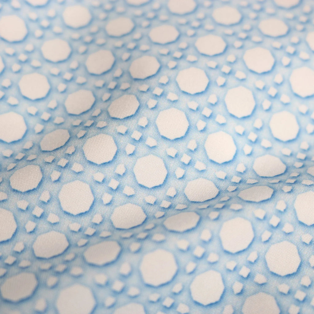 Blue Quail Blue Cane Lattice Swim Trunk