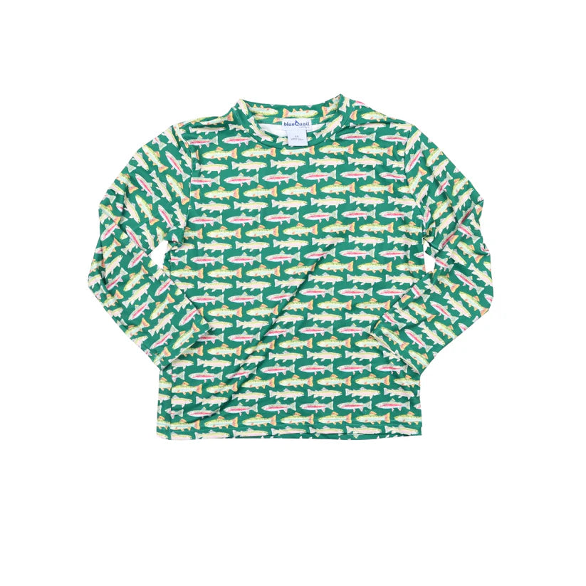Blue Quail Long Sleeve Performance Tee - Trout