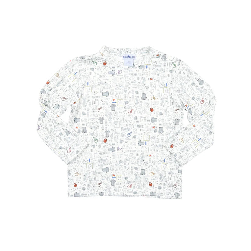 Blue Quail Long Sleeve Performance Tee - Game Day