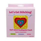 Needlepoint Heart Craft Pouch Kit