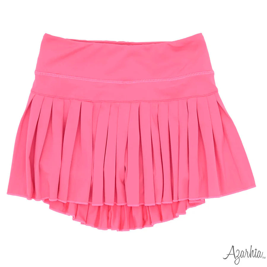 Azarhia Neon Pink Pleated Skort