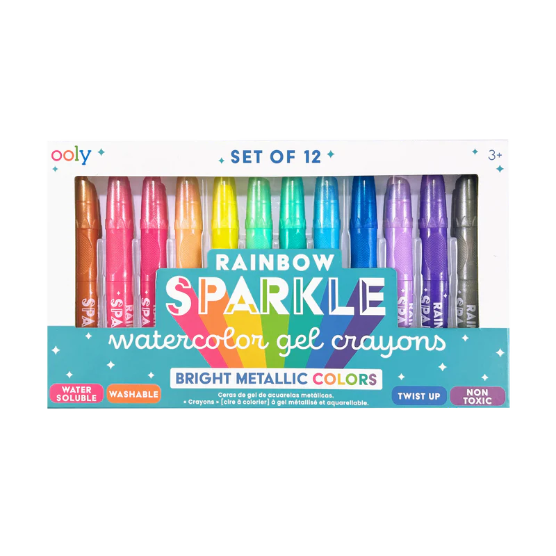 Ooly Rainbow Sparkle Metallic Gel Crayons