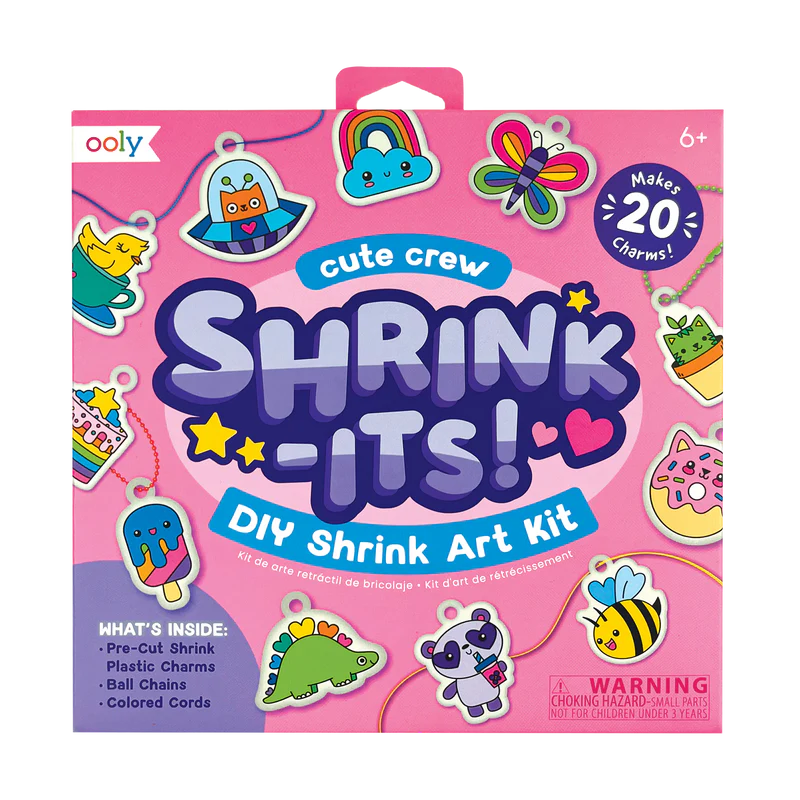 Ooly DIY Shrink Art Kit- Cute Crew