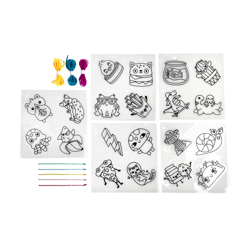 Ooly DIY Shrink Art Kit- Fun Friends