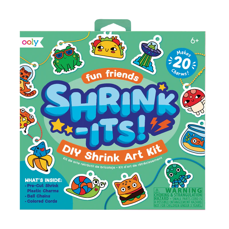 Ooly DIY Shrink Art Kit- Fun Friends