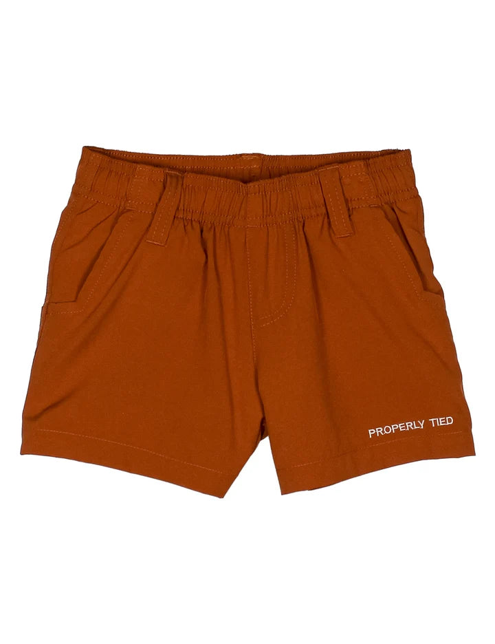 Properly Tied Boys Pintail Shorts Sandstone