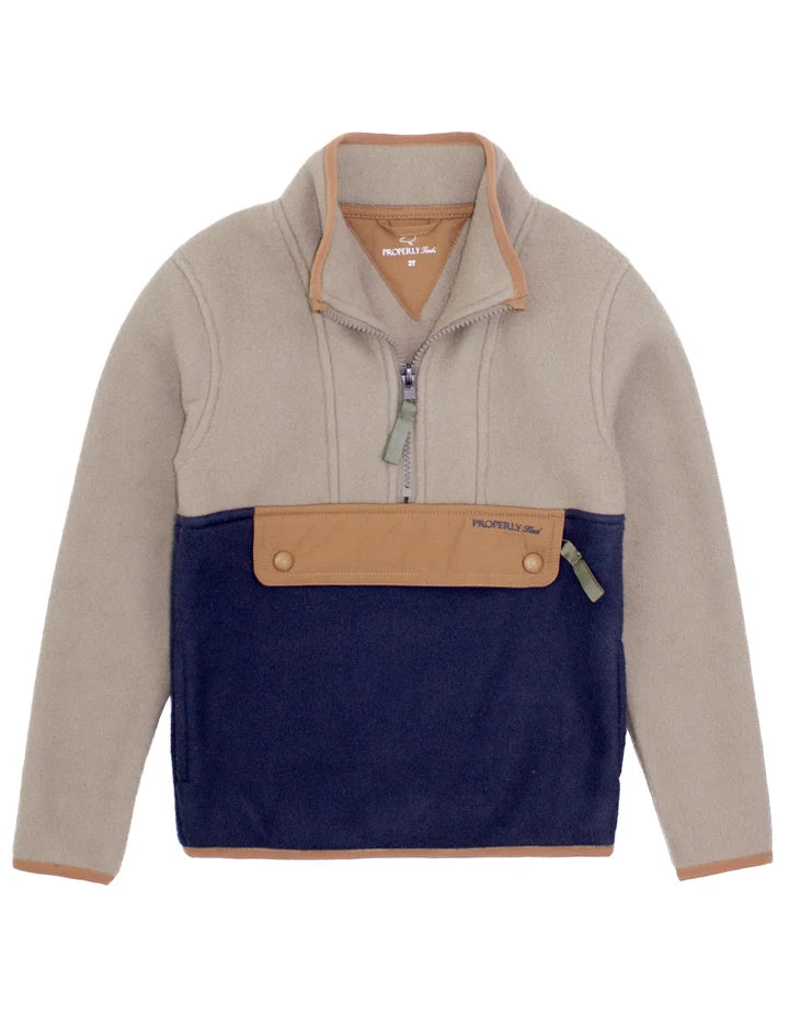 Properly Tied Boys Wallaby Pullover-Lake