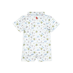 Blue Quail 7th Inning Stretch Polo Romper