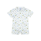 Blue Quail 7th Inning Stretch Polo Romper