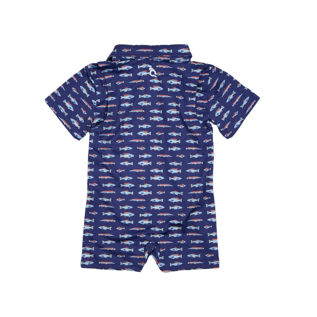 Blue Quail Freshwater Polo Romper