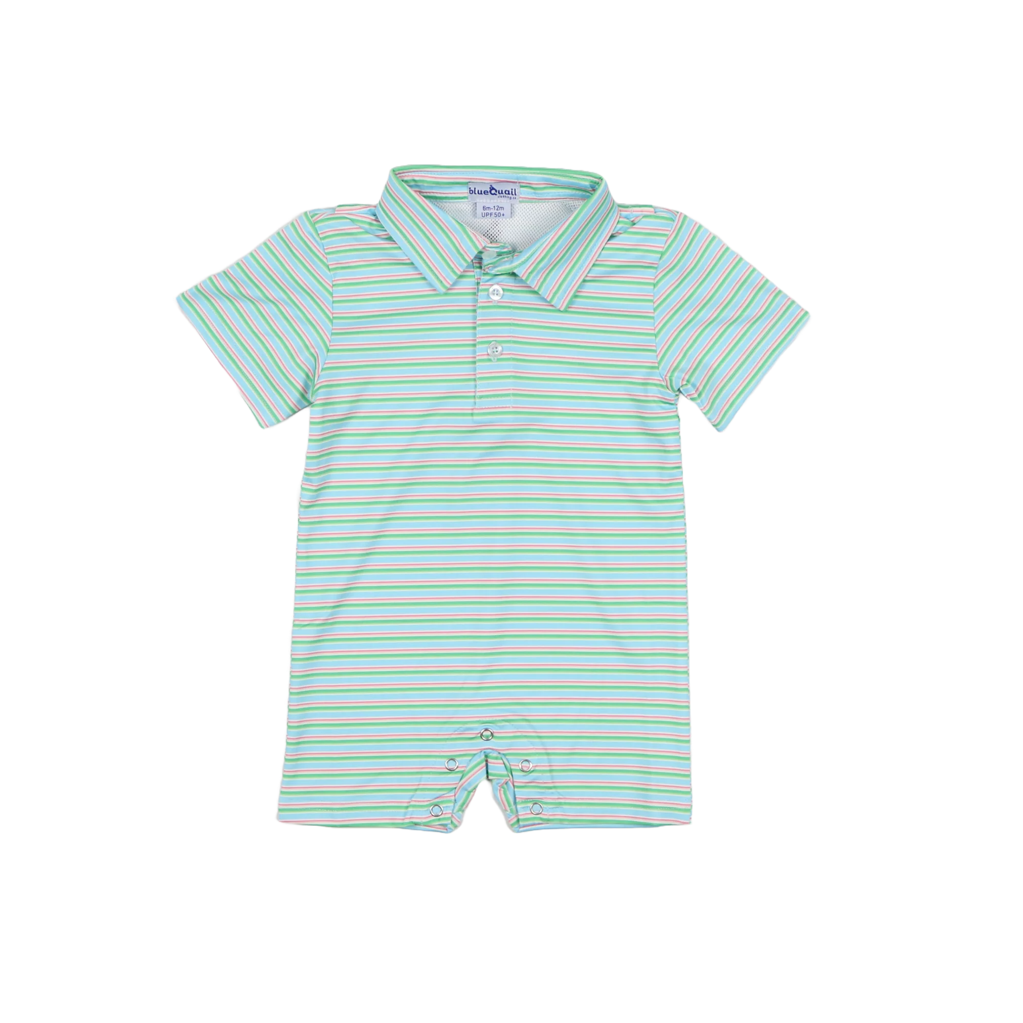 Blue Quail Sherbert Stripe Romper