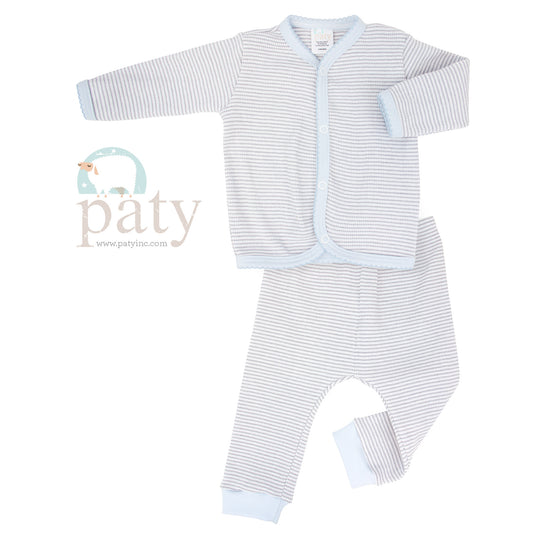 Paty Grey Rib Knit Set w