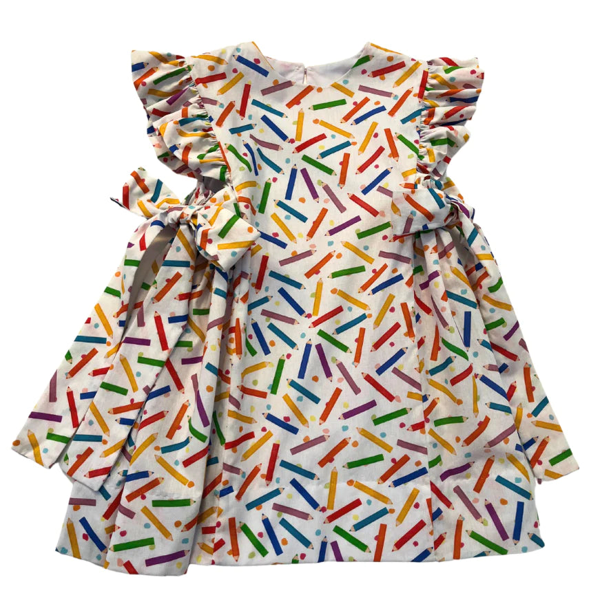 LuLu Bebe Crayon Apron Dress