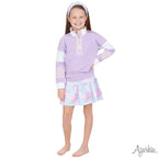 Azarhia Color Block Lavender Sweatshirt