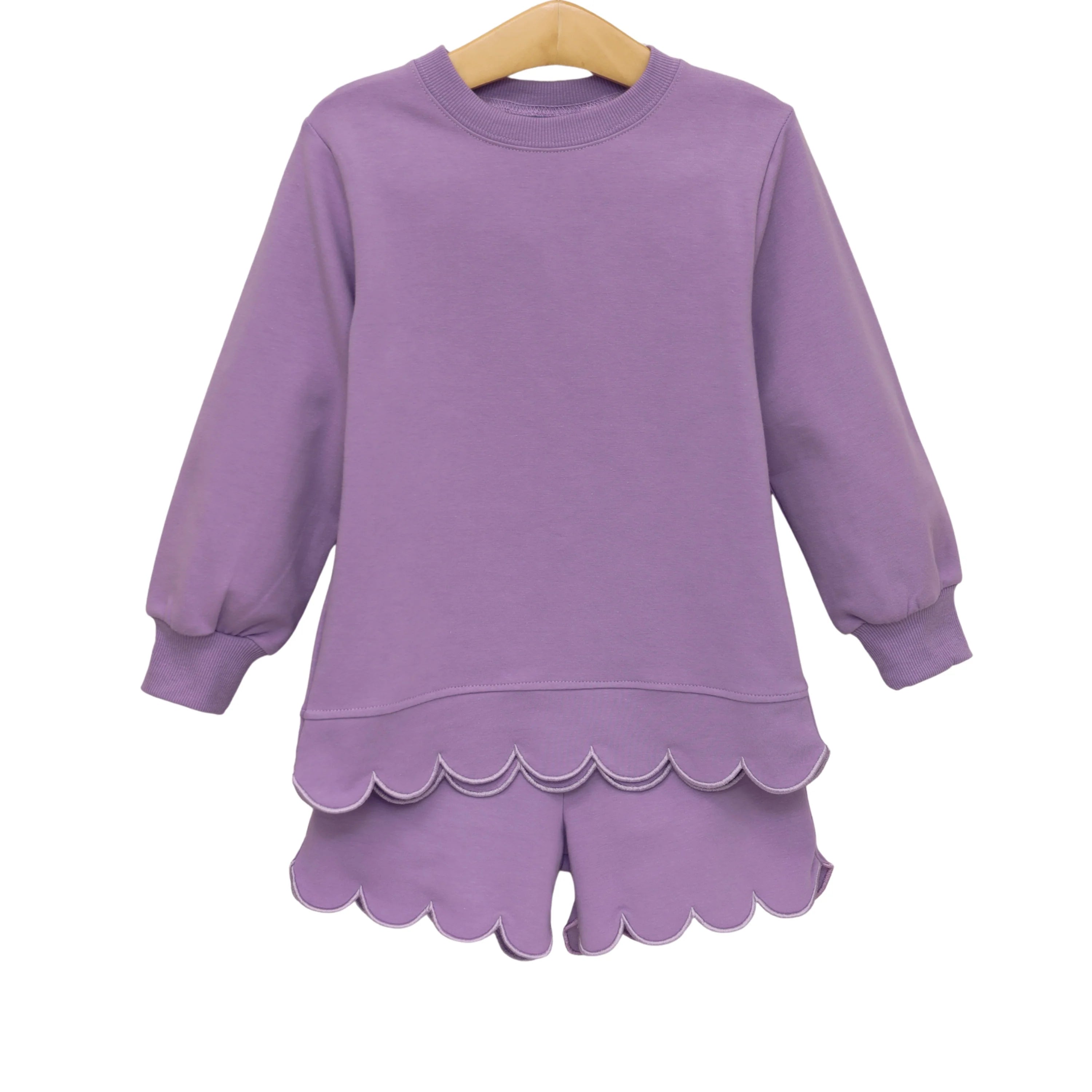 Sophia Scalloped Set-Lavender