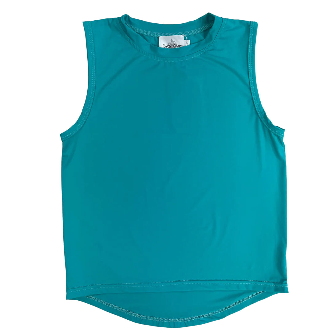 Belle Cher High Low Tank - Teal