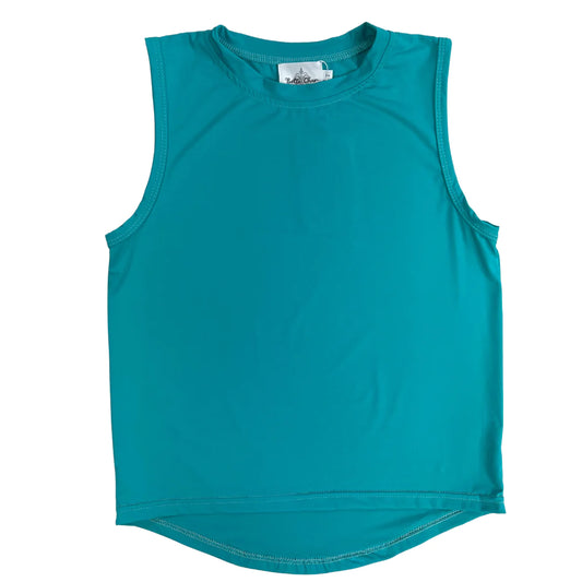 Belle Cher High Low Tank - Teal