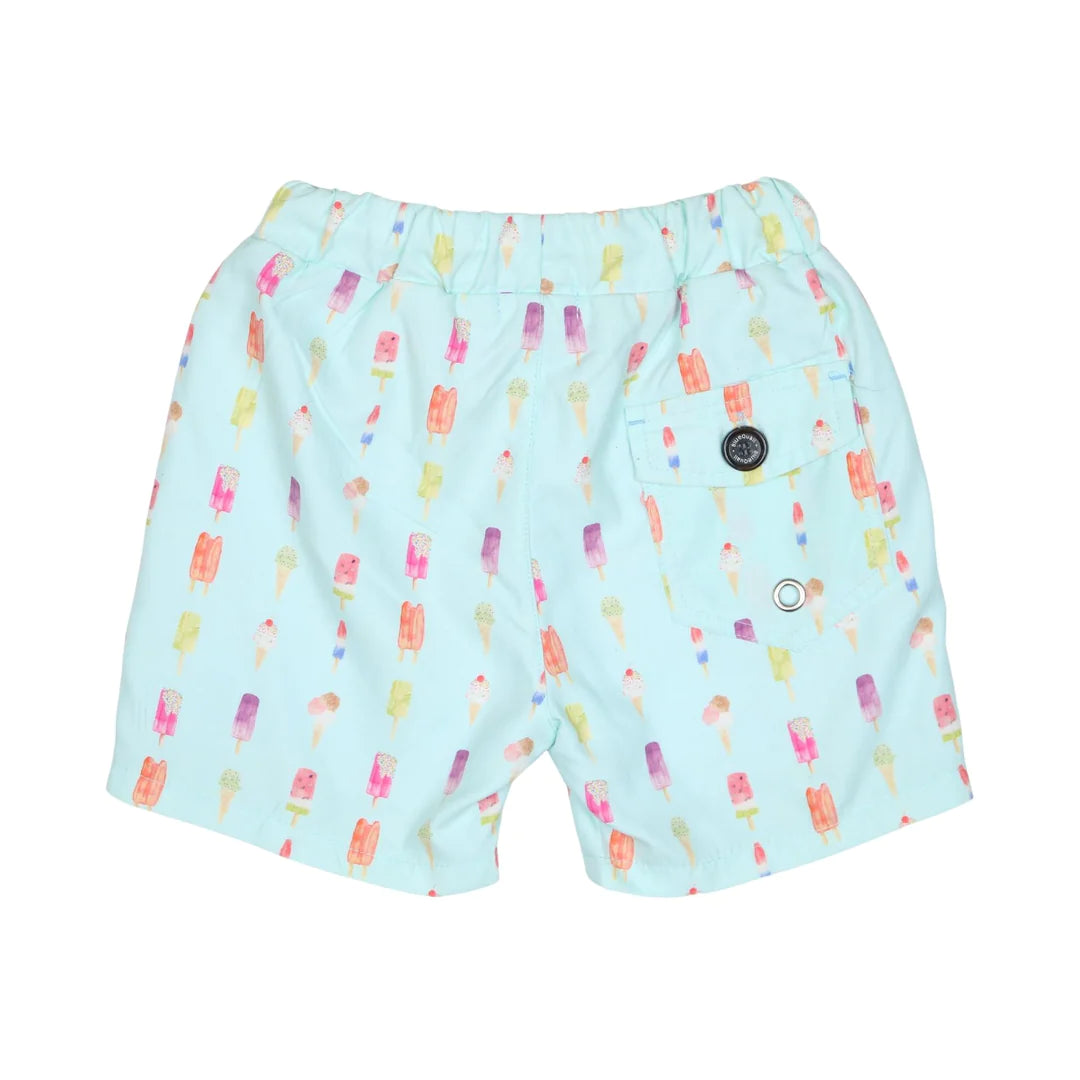 Blue Quail Swim Trunks Popsicle Swim Trunks