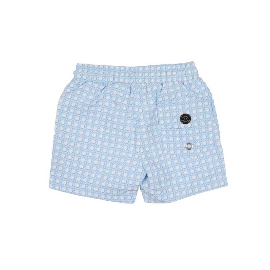 Blue Quail Blue Cane Lattice Swim Trunk