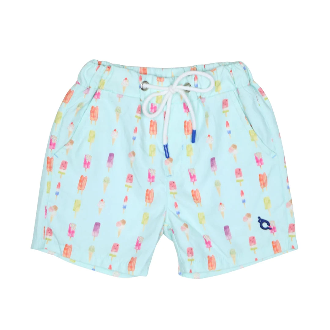 Blue Quail Swim Trunks Popsicle Swim Trunks
